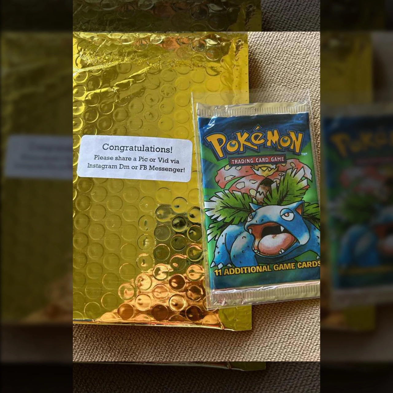 25X Pokémon Booster Packs and Golden Ticket
