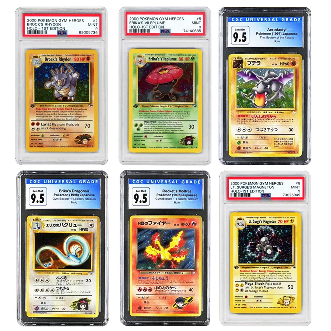 Vintage Graded Card and Golden Ticket MysteryPokeSlabs Vintage Graded Card and Golden Ticket MysteryPokeSlabs