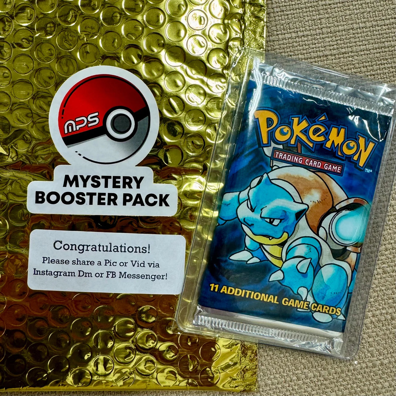 10X Pokmon Booster Packs and Golden Ticket 10X Pokmon Booster Packs and Golden Ticket
