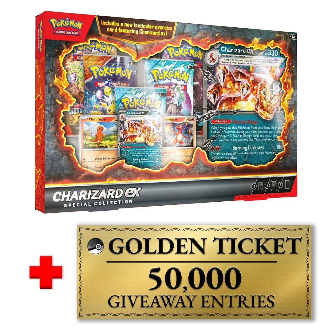 Charizard ex Special Collection and Golden Ticket