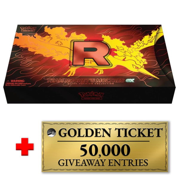 Team Rocket Moltres ex UPC and Golden Ticket – MysteryPokeSlabs