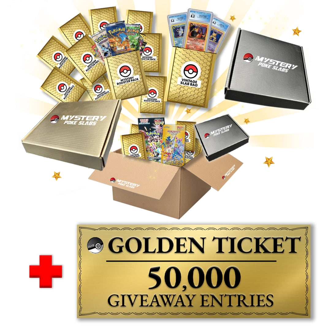 Premium Pokémon Mystery Box and Golden Ticket