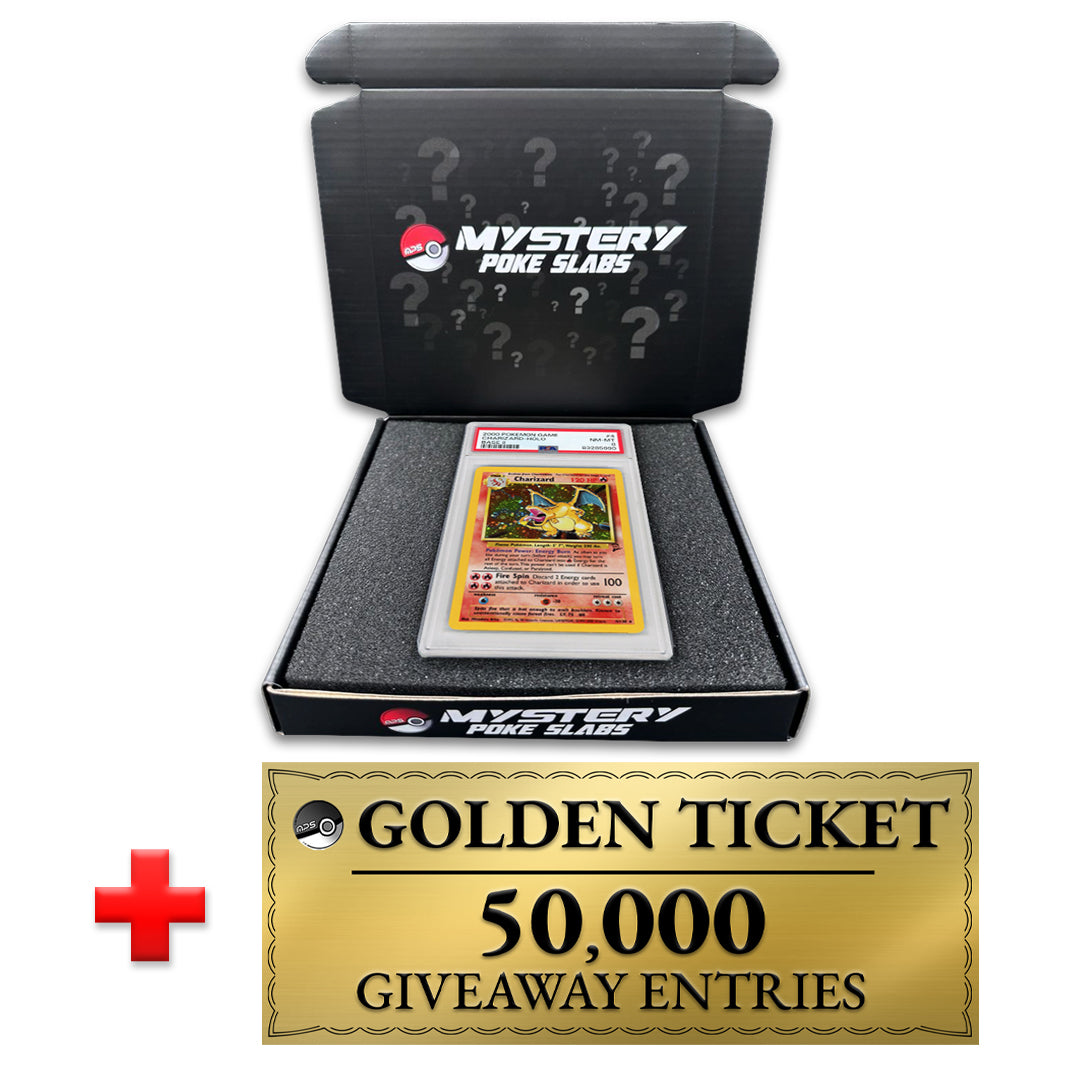 Vintage Graded Card and Golden Ticket MysteryPokeSlabs Vintage Graded Card and Golden Ticket MysteryPokeSlabs