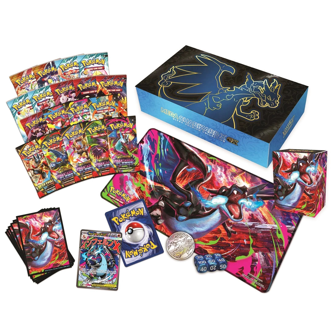 Mega Charizard X ex Ultra Premium Collection and Golden Ticket