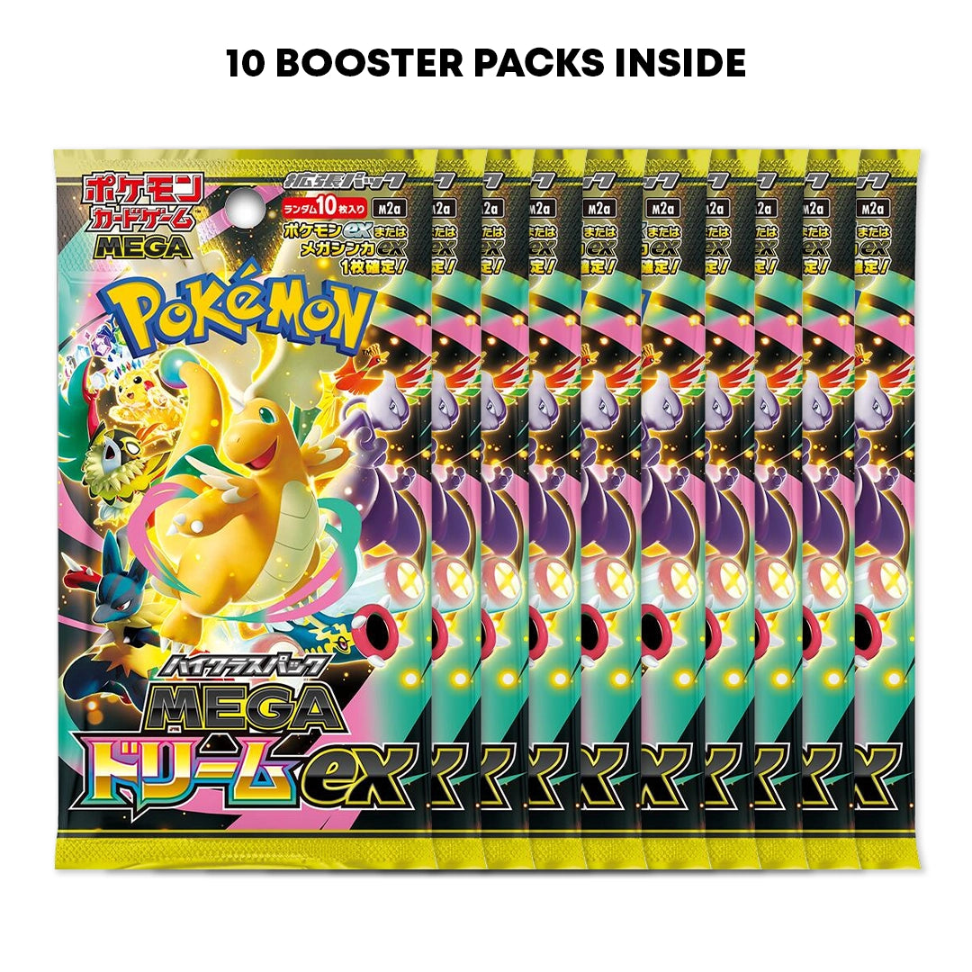 Mega Dream ex High Class Japanese Booster Box and Golden Ticket MysteryPokeSlabs Mega Dream ex High Class Japanese Booster Box and Golden Ticket MysteryPokeSlabs