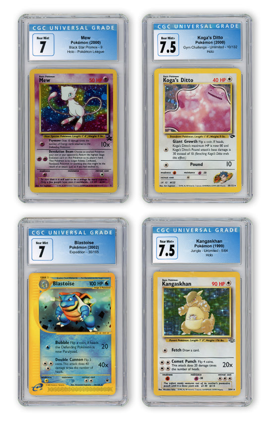 5X Vintage Slab Bag & Pokémon Booster Pack